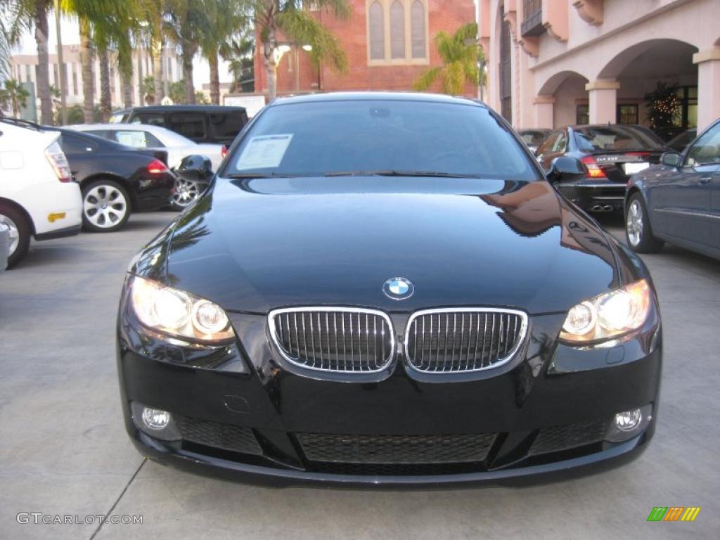 2008 3 Series 328i Coupe - Black Sapphire Metallic / Black photo #6