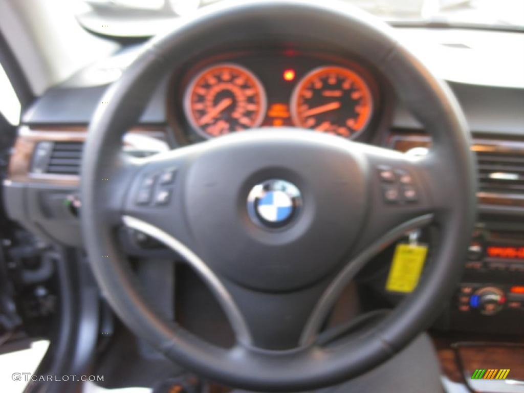 2008 3 Series 328i Coupe - Black Sapphire Metallic / Black photo #15