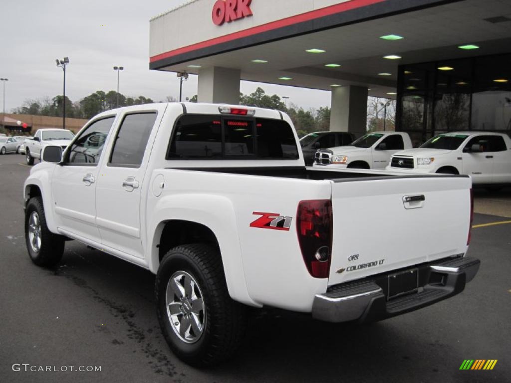 Summit White 2009 Chevrolet Colorado LT Crew Cab Exterior Photo #42117517