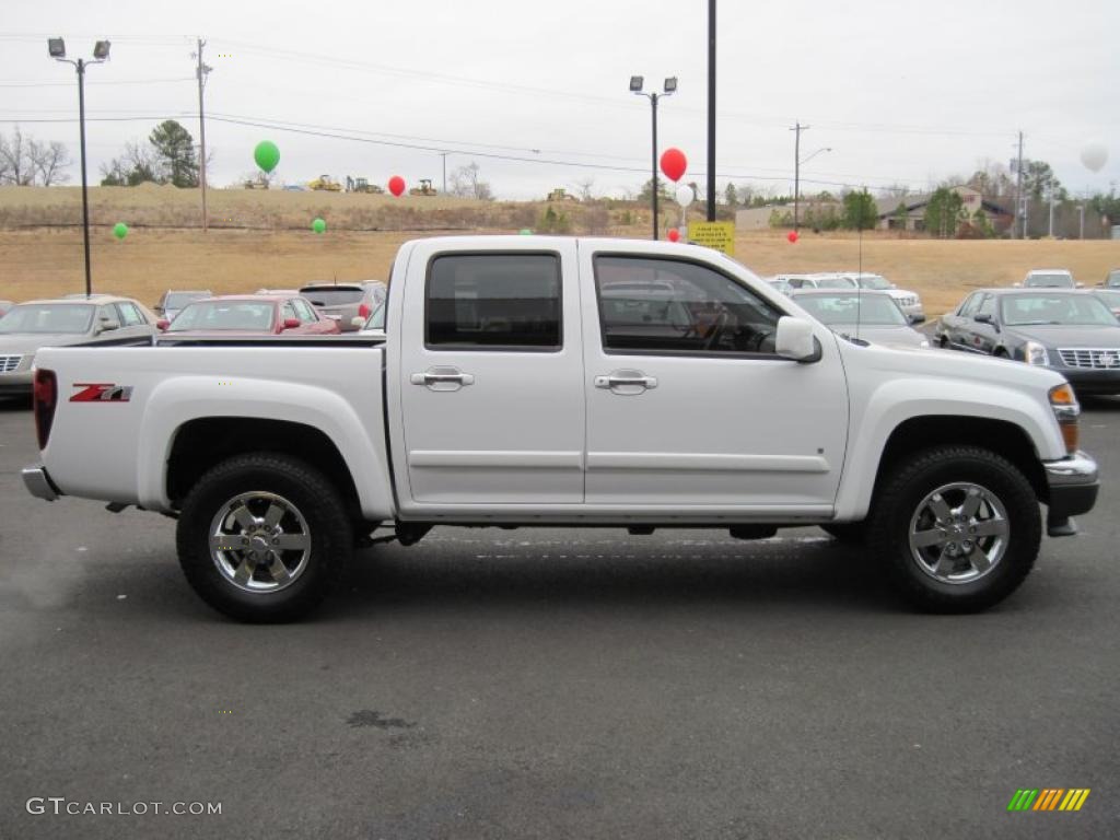 Summit White 2009 Chevrolet Colorado LT Crew Cab Exterior Photo #42117573