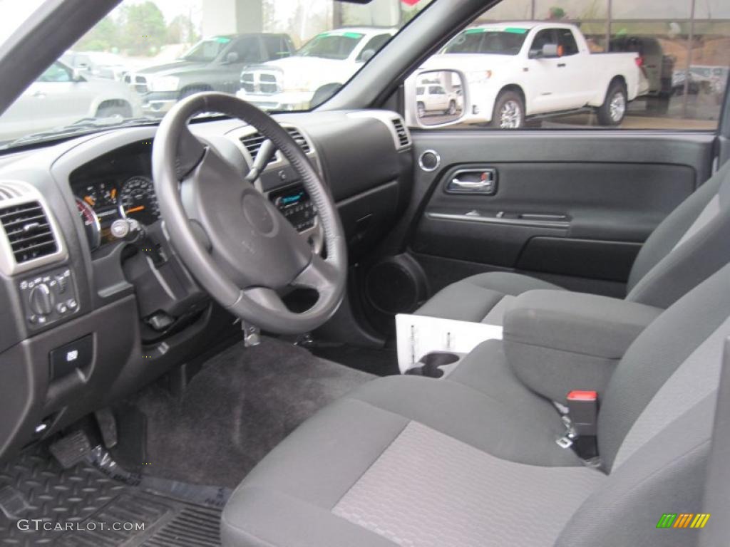Ebony Interior 2009 Chevrolet Colorado LT Crew Cab Photo #42117657
