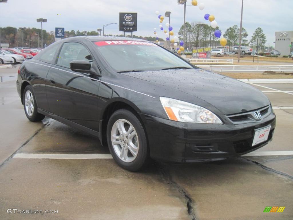 2006 Accord EX-L Coupe - Nighthawk Black Pearl / Black photo #2