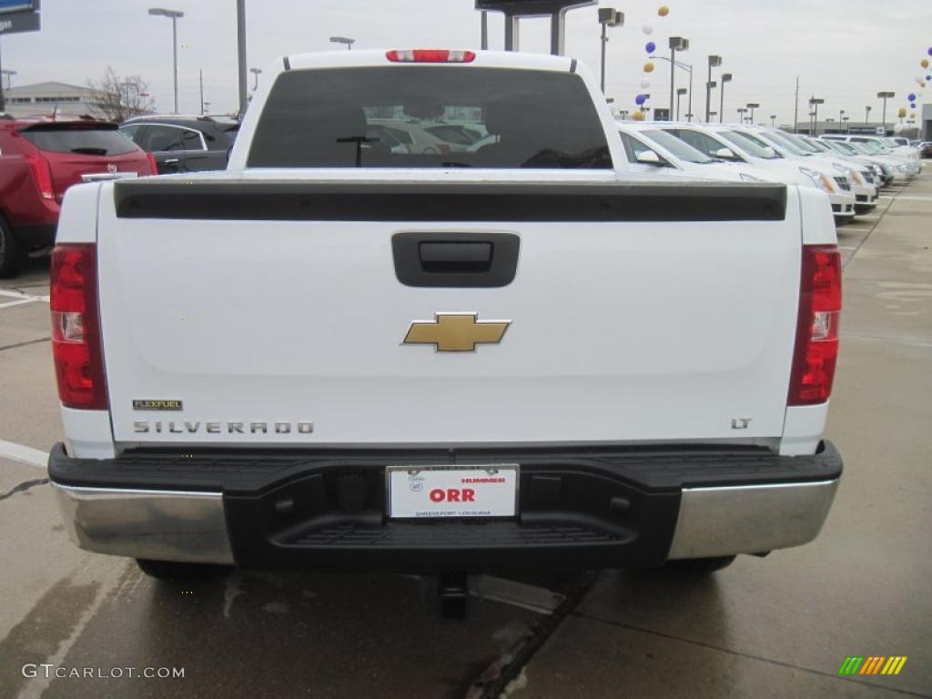 2009 Silverado 1500 LT Extended Cab - Summit White / Ebony photo #6