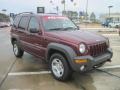 2003 Dark Garnet Red Pearl Jeep Liberty Sport 4x4  photo #2