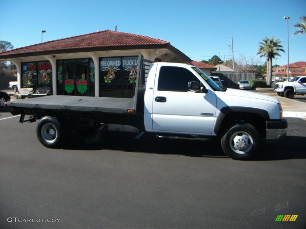 2003 Silverado 3500 Regular Cab 4x4 Chassis - Summit White / Dark Charcoal photo #6