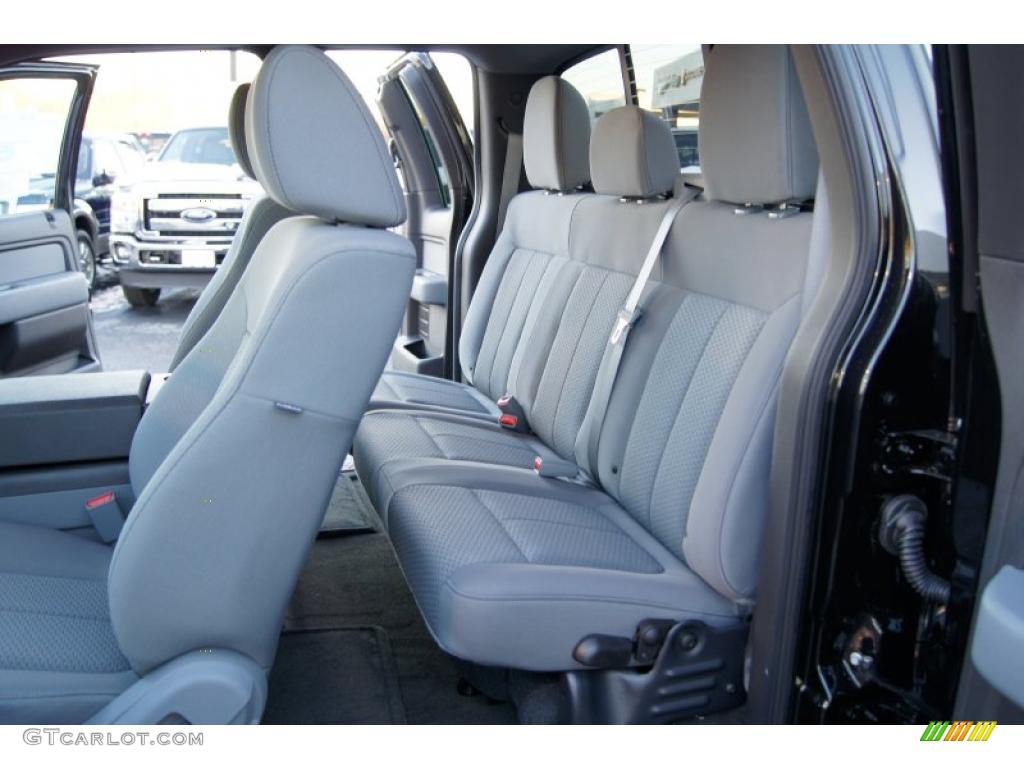 Steel Gray Interior 2011 Ford F150 XLT SuperCab 4x4 Photo #42119838