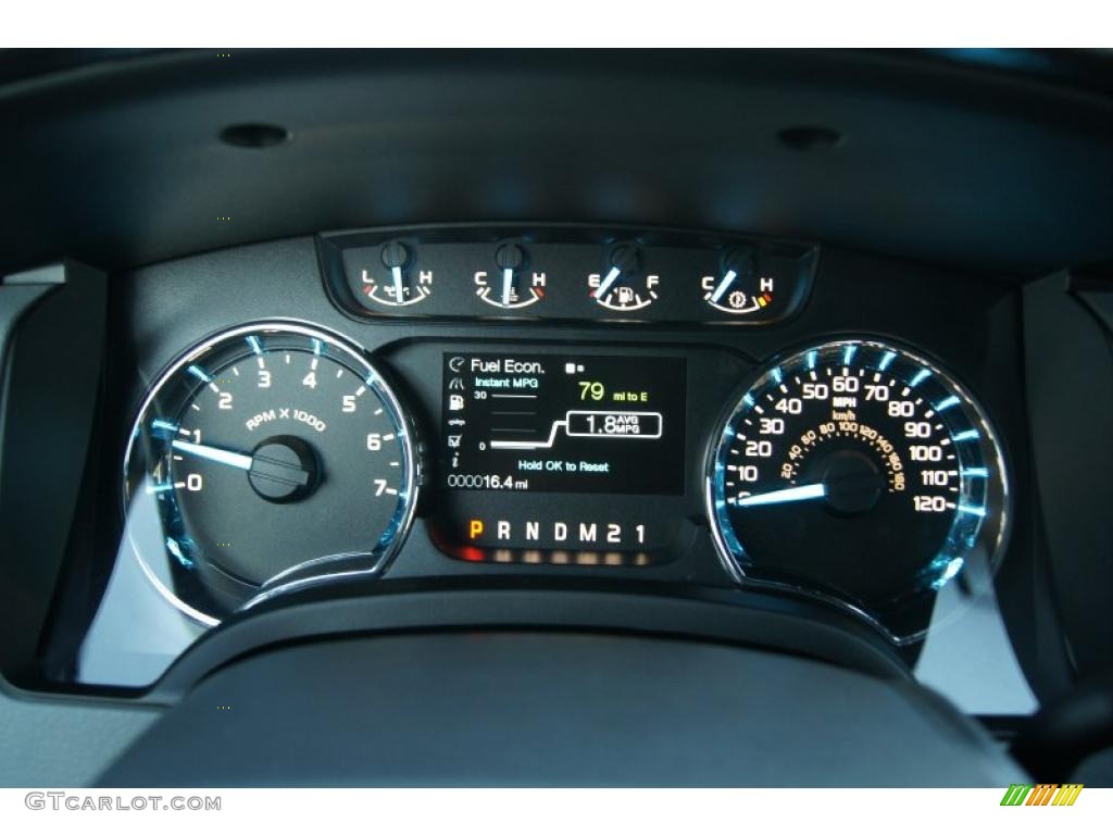 2011 Ford F150 XLT SuperCab 4x4 Gauges Photo #42120018