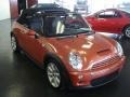 2005 Hot Orange Metallic Mini Cooper S Convertible  photo #3