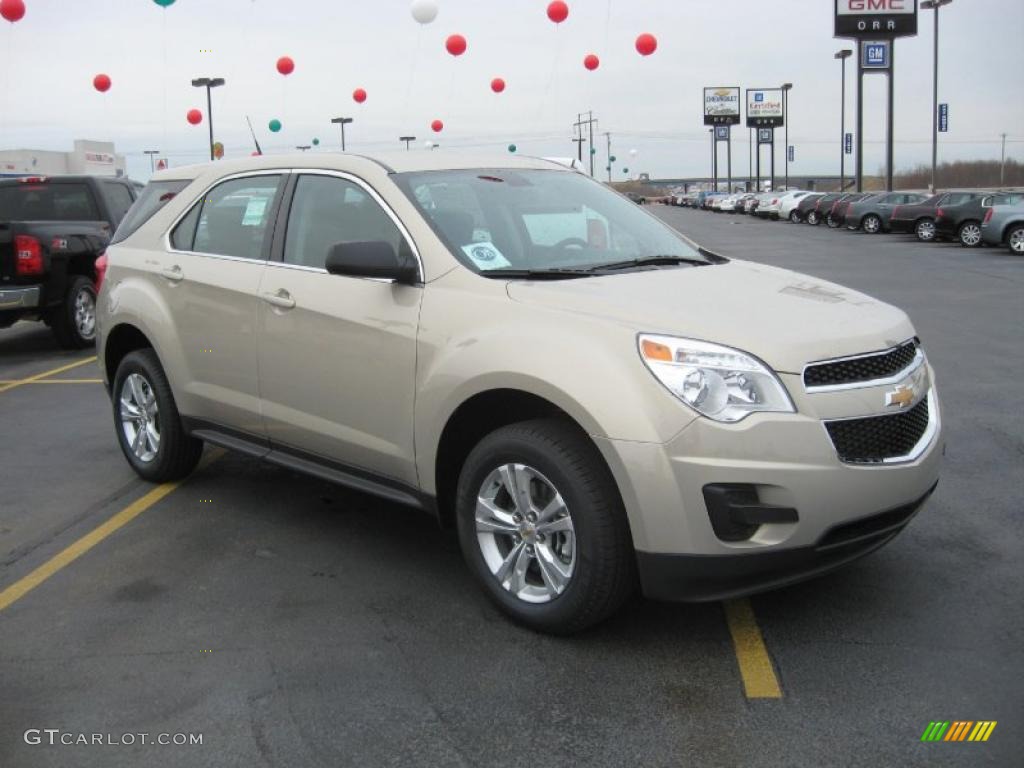 Gold Mist Metallic 2011 Chevrolet Equinox LS Exterior Photo #42121406