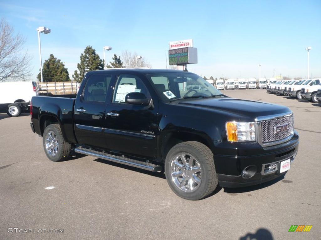 2011 Sierra 1500 Denali Crew Cab 4x4 - Onyx Black / Cocoa/Light Cashmere photo #1