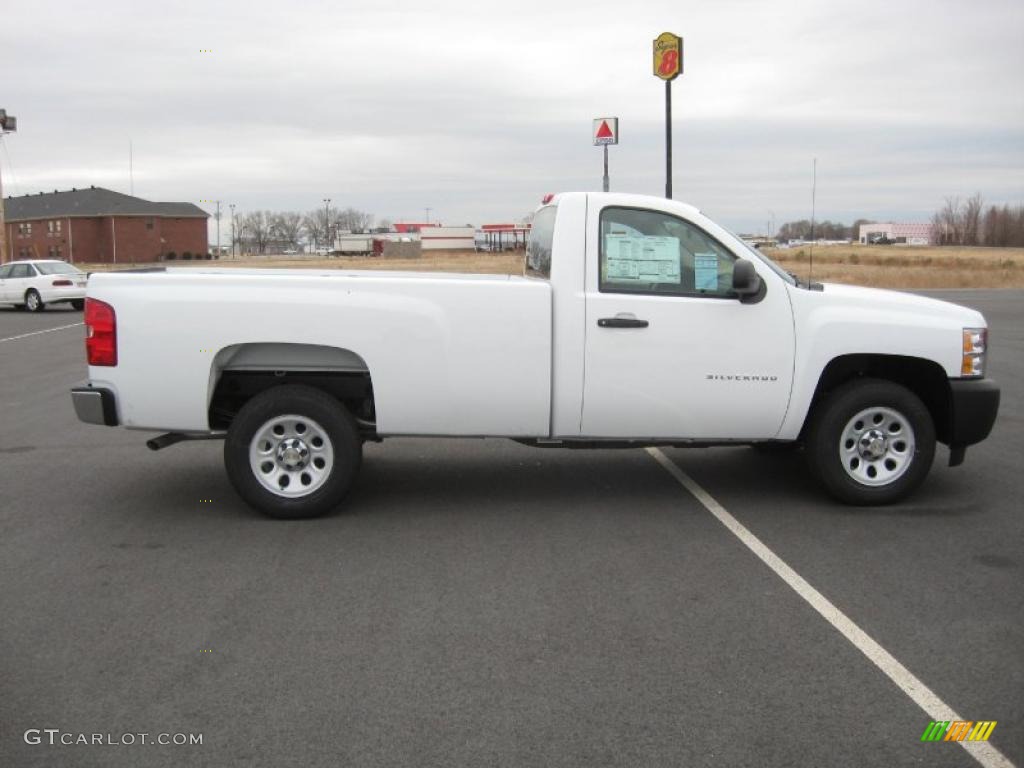 2011 Silverado 1500 Regular Cab - Summit White / Dark Titanium photo #4