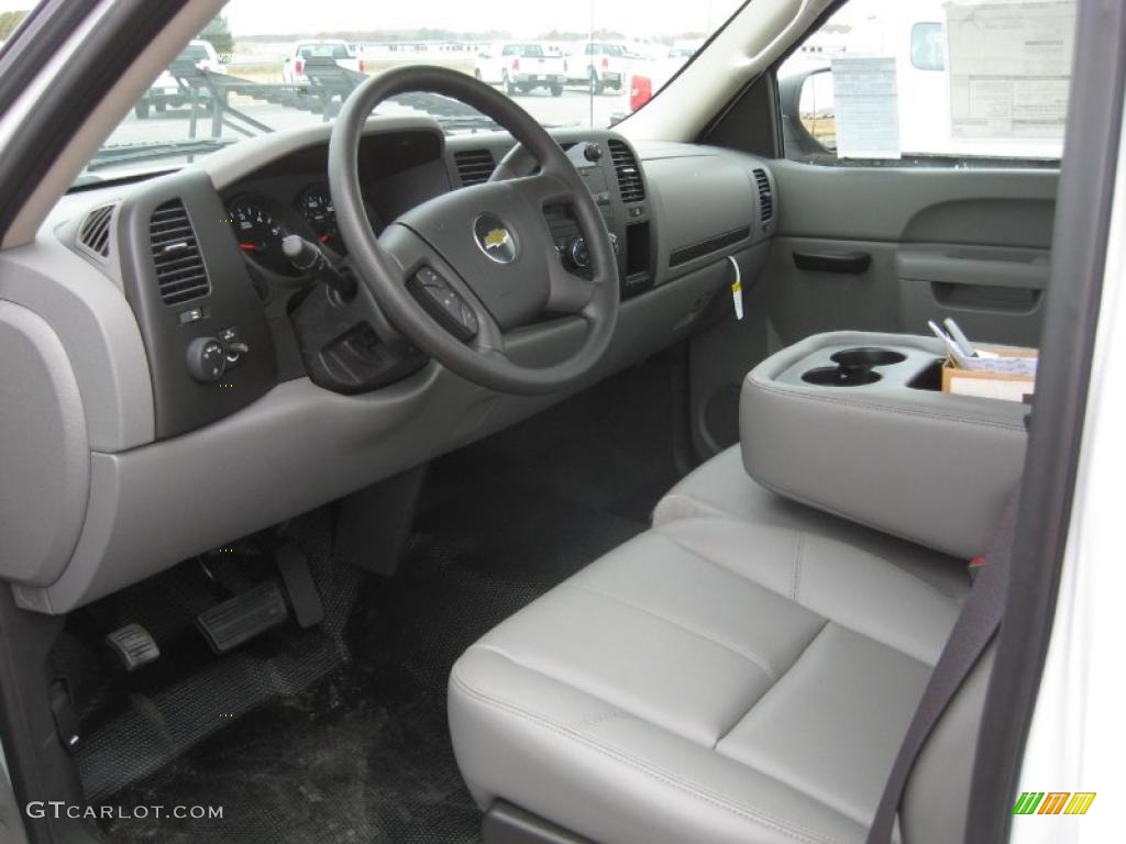 Dark Titanium Interior 2011 Chevrolet Silverado 1500 Regular Cab Photo #42122454