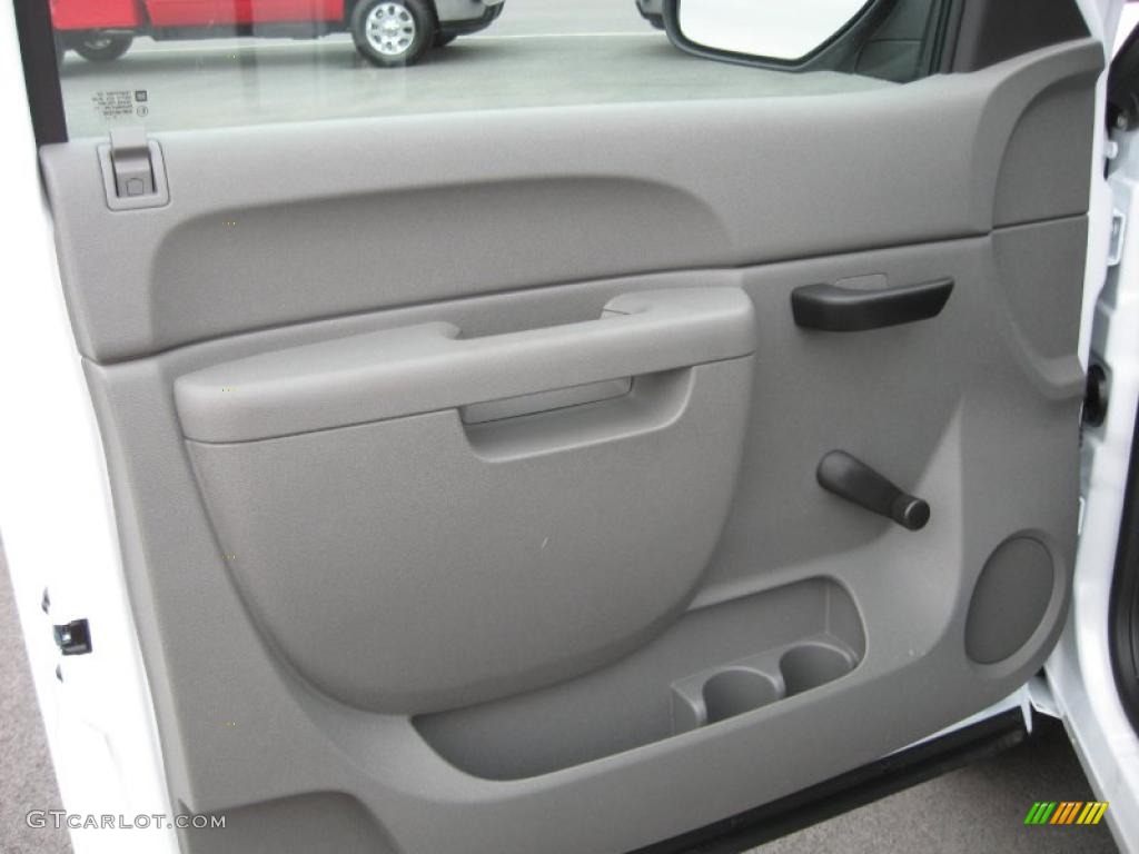 2011 Chevrolet Silverado 1500 Regular Cab Dark Titanium Door Panel Photo #42122462