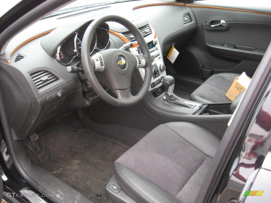 Ebony Interior 2011 Chevrolet Malibu LT Photo #42123006