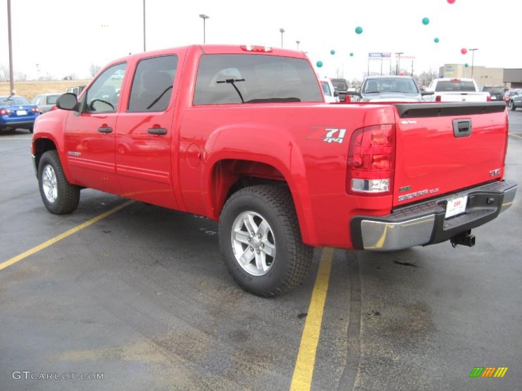 2011 Sierra 1500 SLE Crew Cab 4x4 - Fire Red / Ebony photo #7