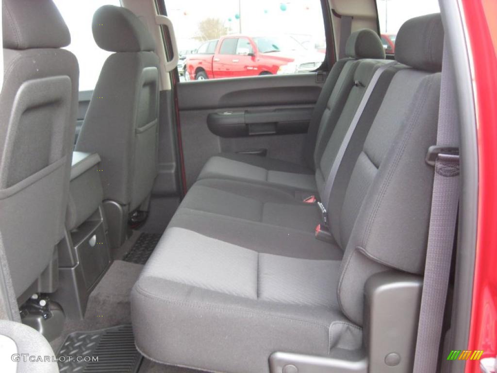 Ebony Interior 2011 GMC Sierra 1500 SLE Crew Cab 4x4 Photo #42123626