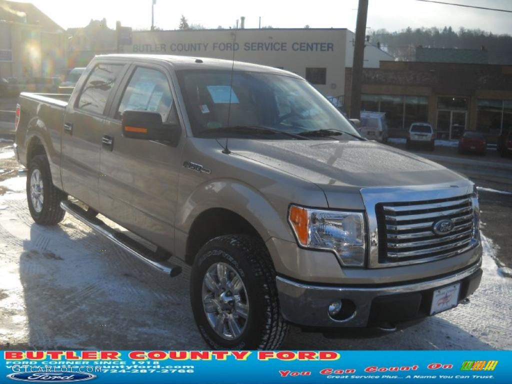 2011 F150 XLT SuperCrew 4x4 - Pale Adobe Metallic / Pale Adobe photo #1