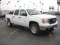 2011 Summit White GMC Sierra 1500 SLE Crew Cab 4x4  photo #3