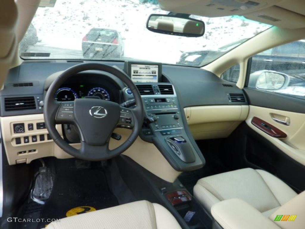 2010 Lexus HS 250h Hybrid Premium Parchment Dashboard Photo #42124418