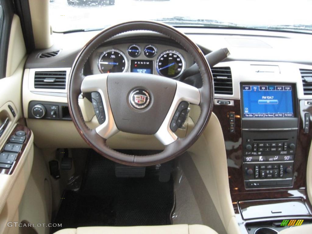 2011 Cadillac Escalade Luxury AWD Cashmere/Cocoa Dashboard Photo #42125030