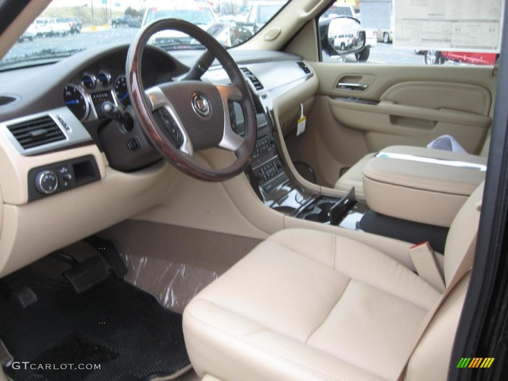 Cashmere/Cocoa Interior 2011 Cadillac Escalade Luxury AWD Photo #42125054