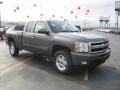 Steel Green Metallic - Silverado 1500 LTZ Extended Cab 4x4 Photo No. 3