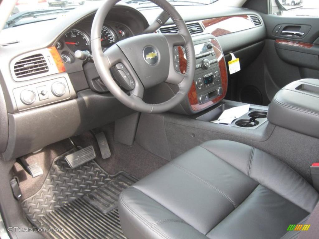 2011 Chevrolet Silverado 1500 LTZ Extended Cab 4x4 Ebony Dashboard Photo #42125454