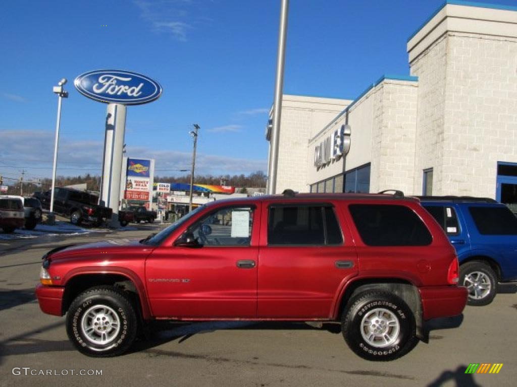 1998 Durango SLT 4x4 - Chili Pepper Red / Gray photo #2