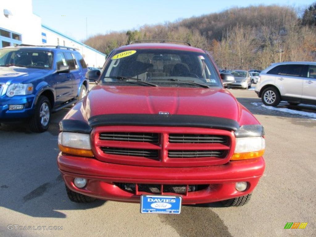 1998 Durango SLT 4x4 - Chili Pepper Red / Gray photo #4