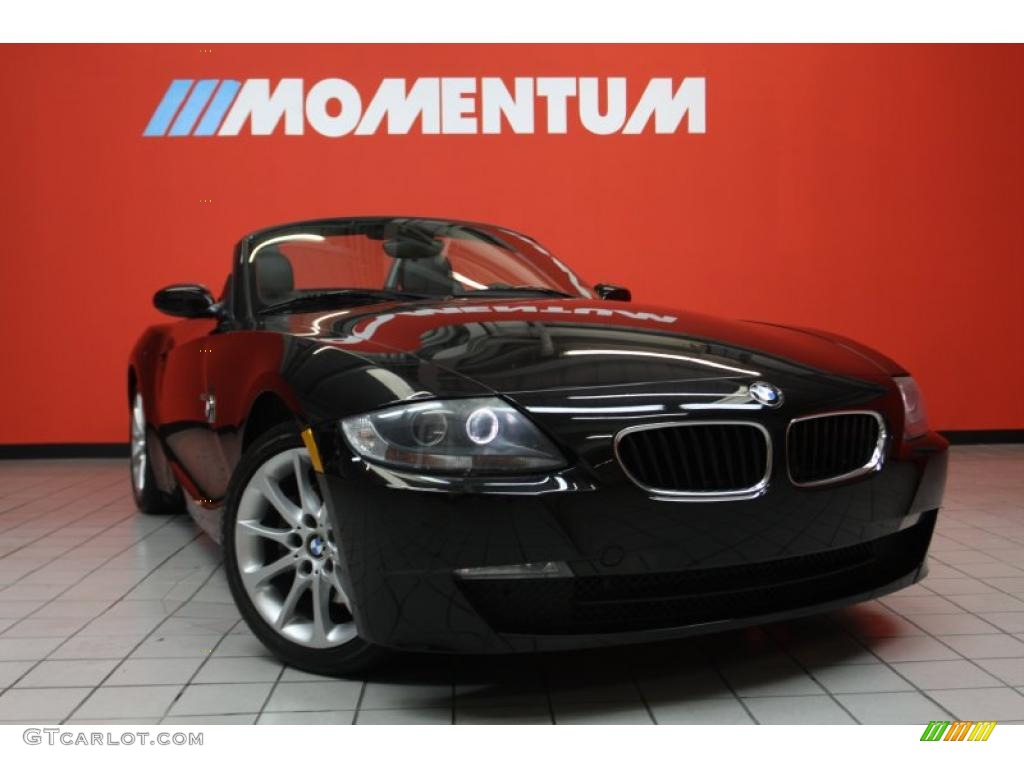 2006 Z4 3.0i Roadster - Jet Black / Black photo #1