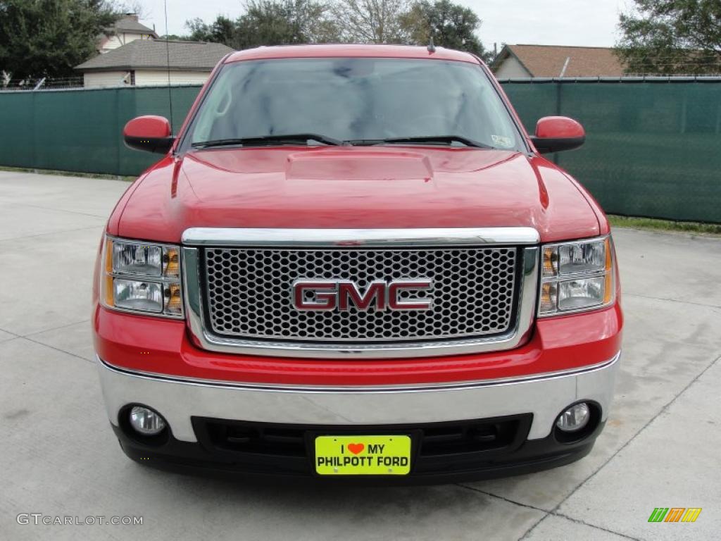 2008 Sierra 1500 SLE Crew Cab - Fire Red / Ebony photo #7
