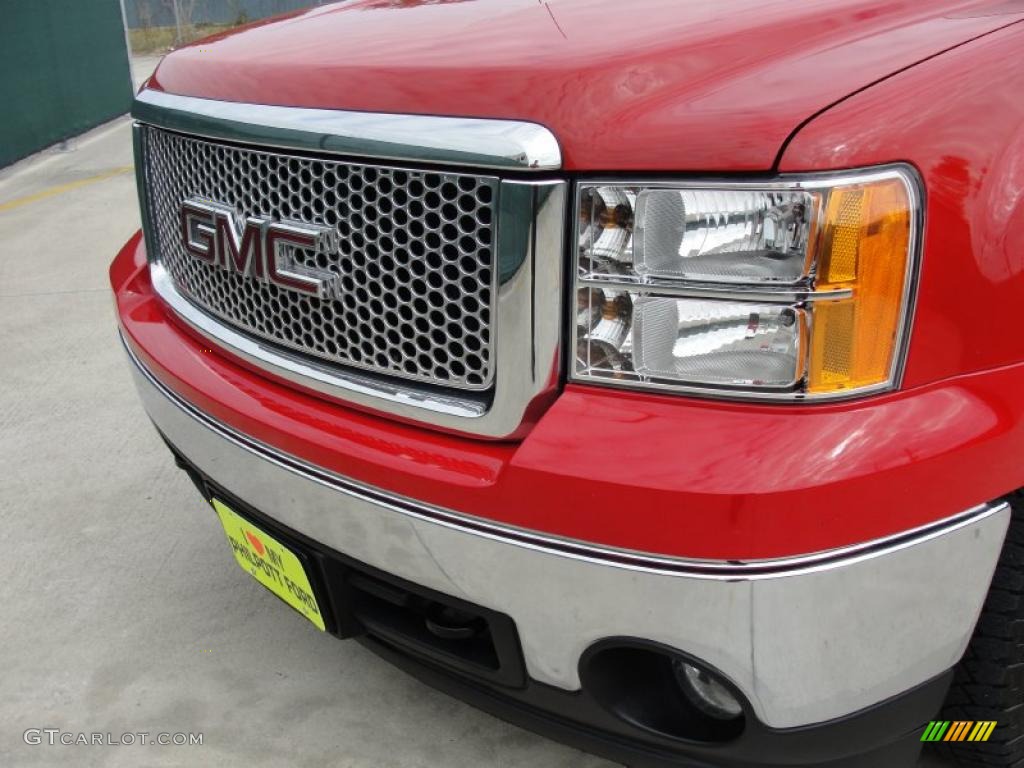 2008 Sierra 1500 SLE Crew Cab - Fire Red / Ebony photo #11