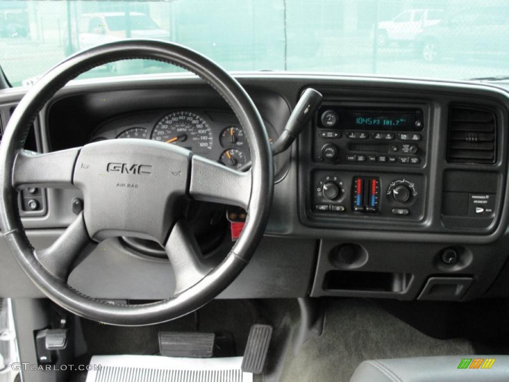 2003 GMC Sierra 1500 SLT Extended Cab Dark Pewter Dashboard Photo #42129739