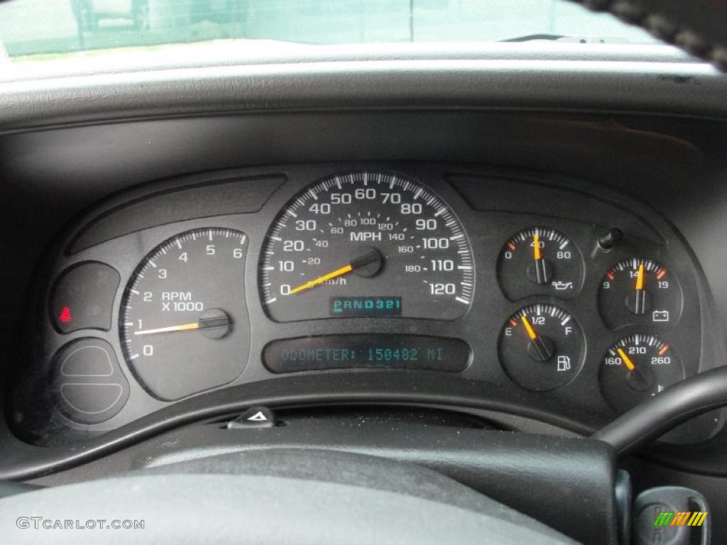 2003 GMC Sierra 1500 SLT Extended Cab Gauges Photo #42129779