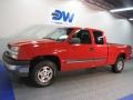 2004 Victory Red Chevrolet Silverado 1500 LT Extended Cab 4x4  photo #2