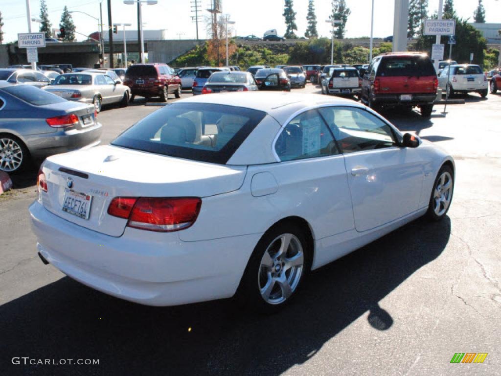 2008 3 Series 328i Convertible - Alpine White / Oyster photo #8