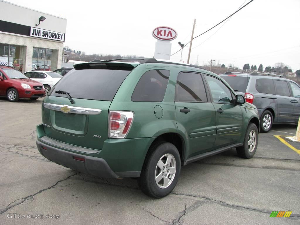 2005 Equinox LS AWD - Meander Green Metallic / Light Gray photo #3