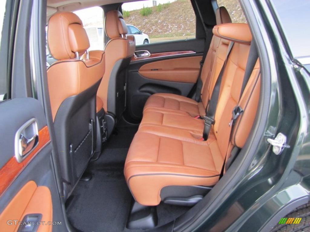 New Saddle/Black Interior 2011 Jeep Grand Cherokee Overland Photo #42134823