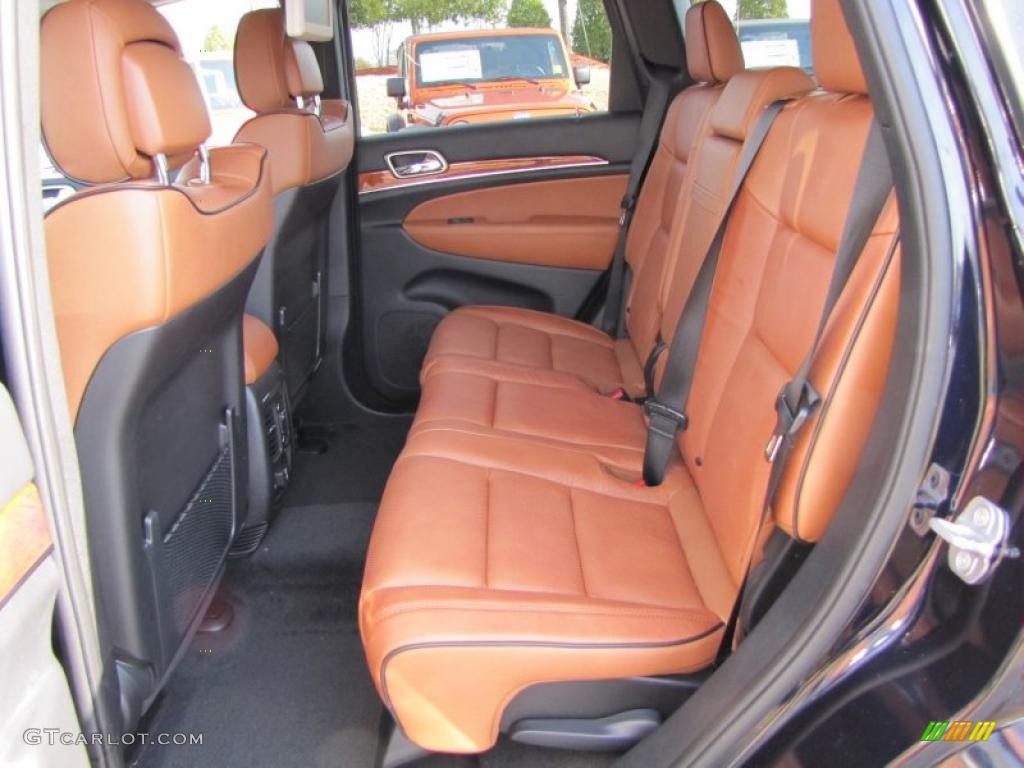 New Saddle/Black Interior 2011 Jeep Grand Cherokee Overland Photo #42135095