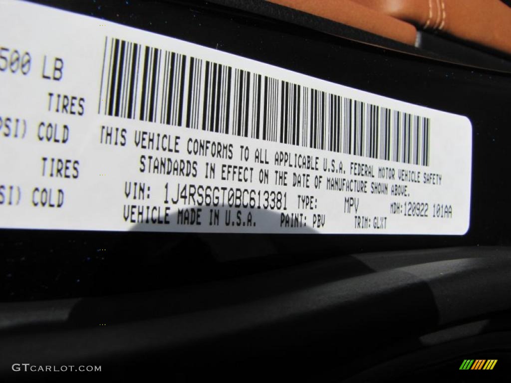 2011 Grand Cherokee Color Code PBV for Blackberry Pearl Photo #42135267