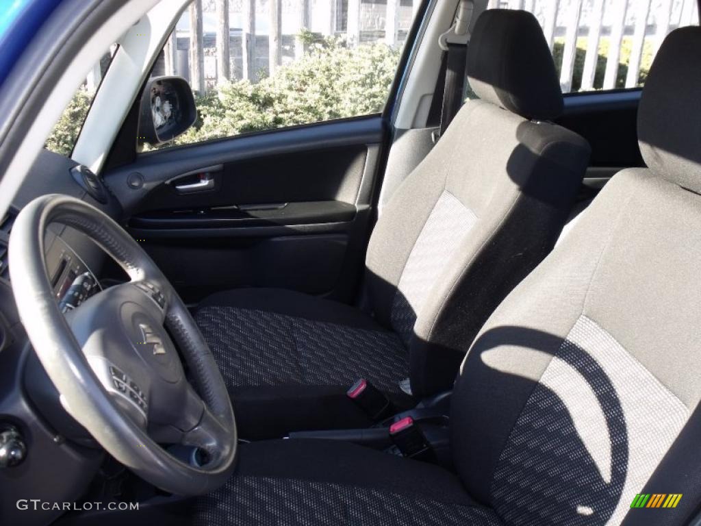 2007 SX4 Convenience AWD - Techno Blue Metallic / Black photo #8