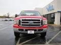 2006 Red Clearcoat Ford F250 Super Duty XLT Crew Cab 4x4  photo #2