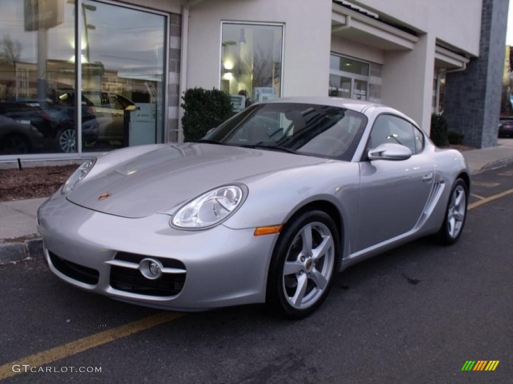 Arctic Silver Metallic Porsche Cayman