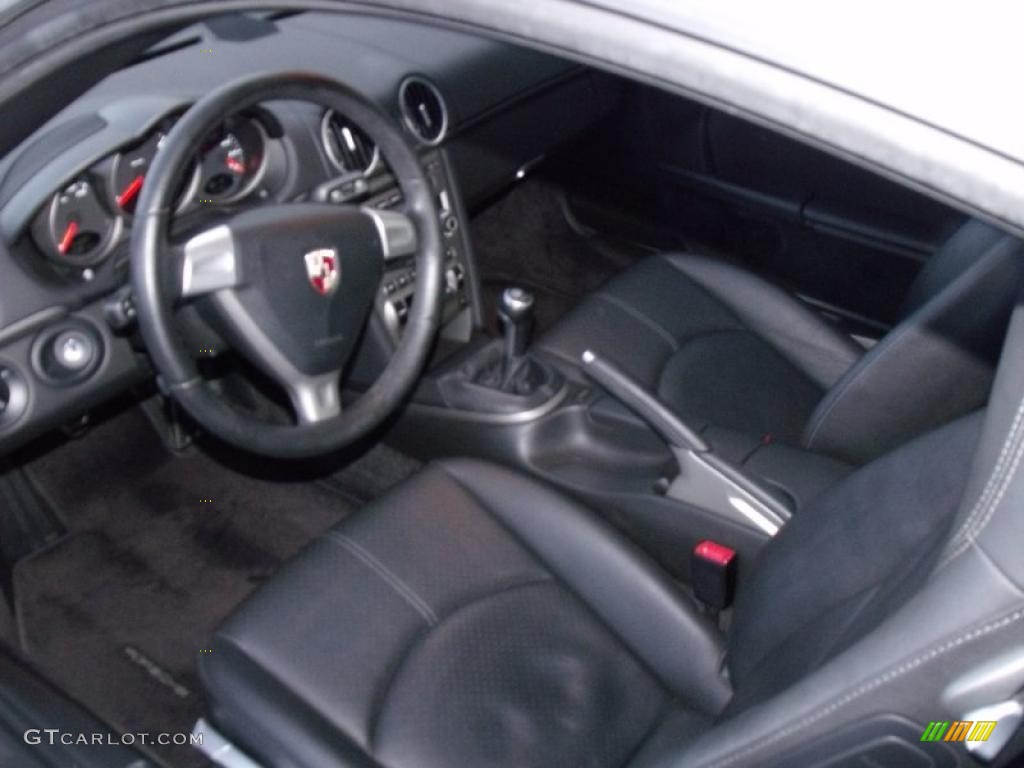 Black Interior 2007 Porsche Cayman Standard Cayman Model Photo #42136899