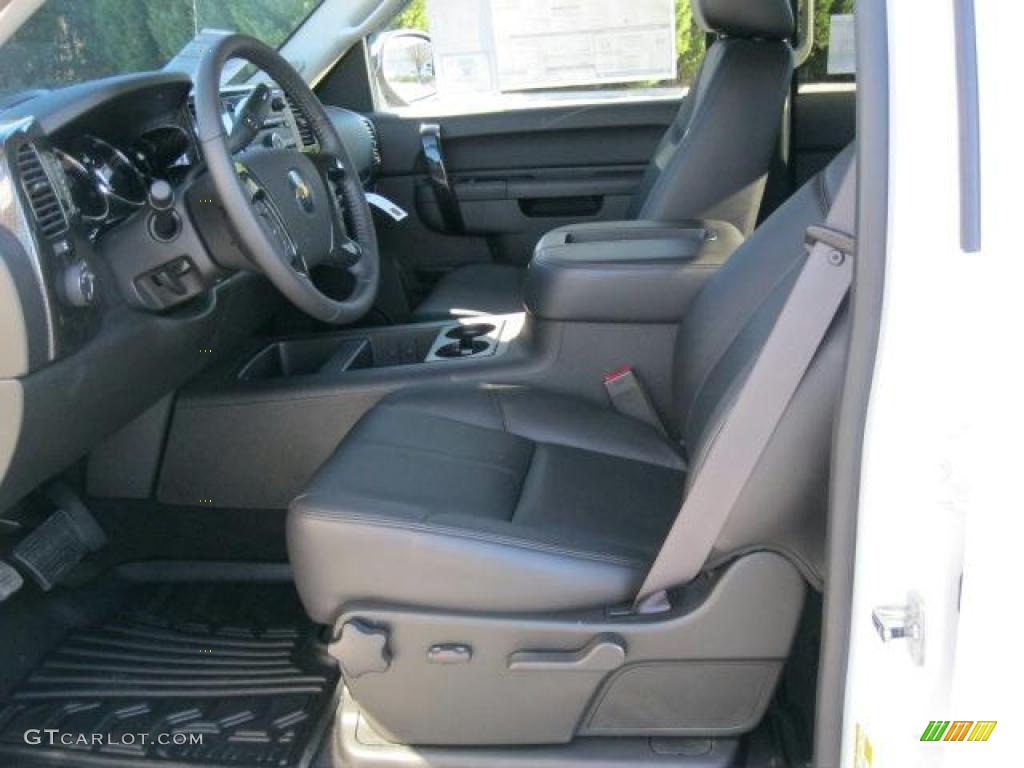 Ebony Interior 2011 Chevrolet Silverado 1500 LT Crew Cab Photo #42138267