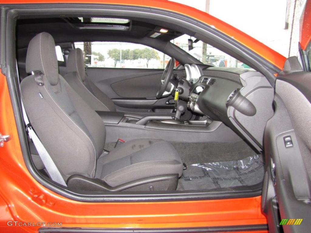 2010 Camaro LT Coupe - Inferno Orange Metallic / Black photo #9