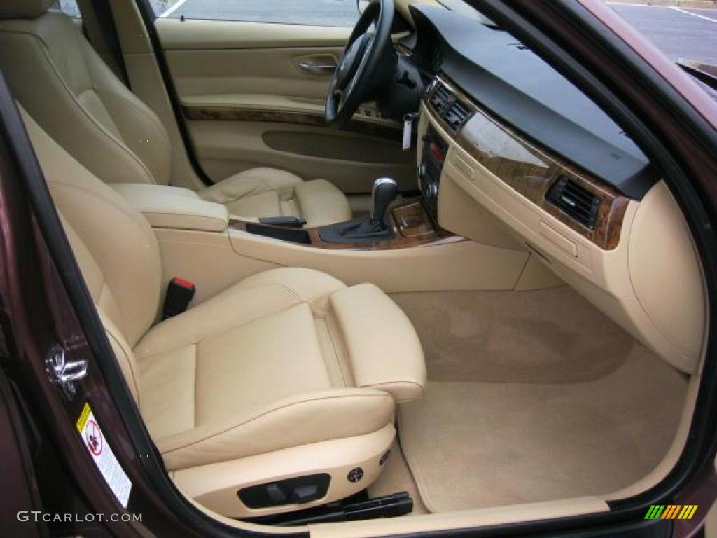 2007 3 Series 328i Sedan - Barrique Red Metallic / Beige photo #16