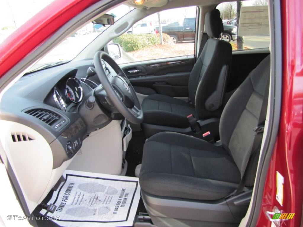 Black/Light Graystone Interior 2011 Dodge Grand Caravan Express Photo #42139211