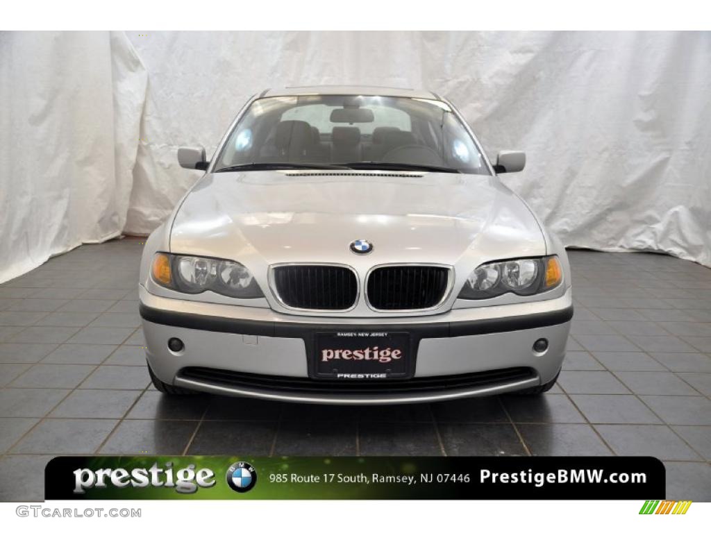 2005 3 Series 325i Sedan - Titanium Silver Metallic / Black photo #6