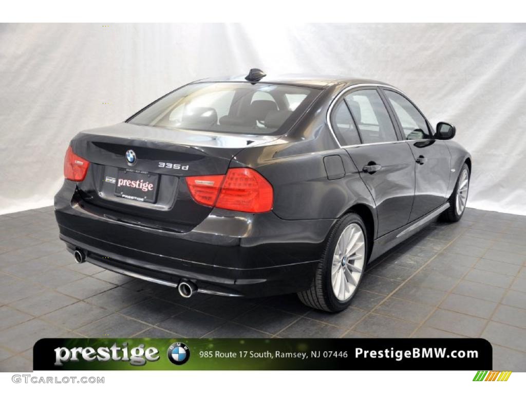 2011 3 Series 335d Sedan - Jet Black / Black photo #2
